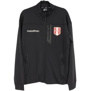 Marathon Peru National Team FPF Full Zip Track Jacket Mens Size L Soccer Futbol